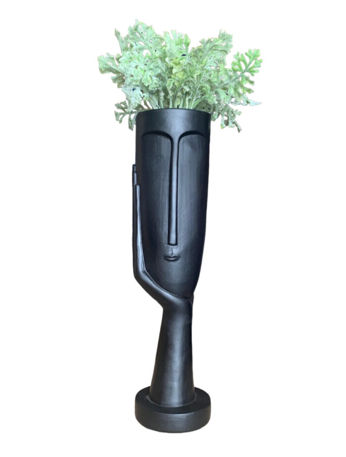 Rostro Floral Negro