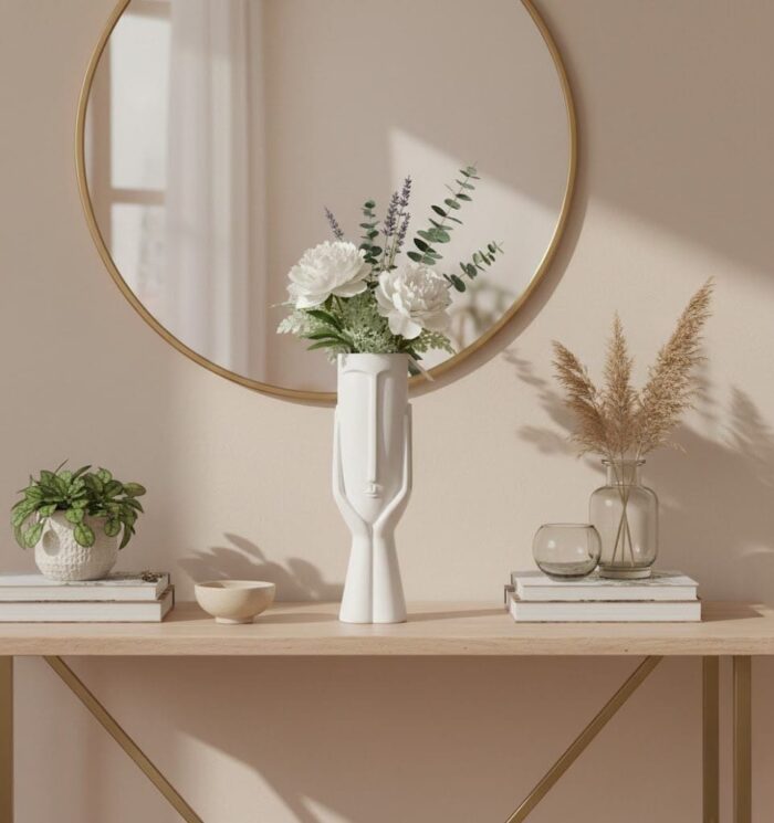Rostro Floral Blanco
