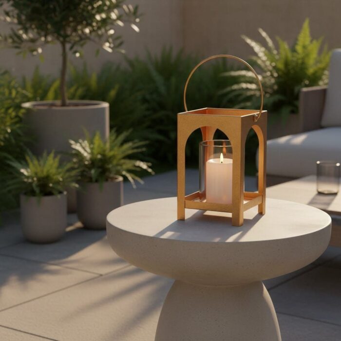 Candelabro Farol Bronce Ch