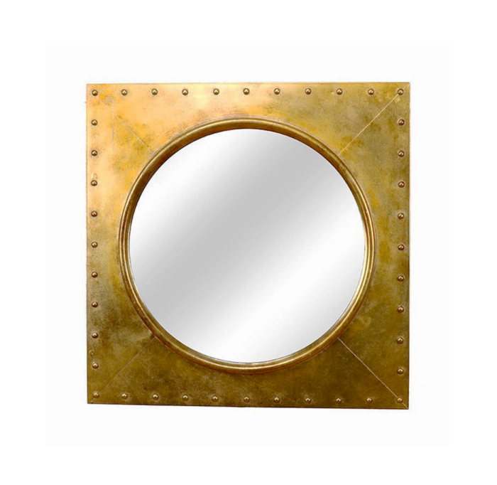 Espejo de Pared Órbita Dorado