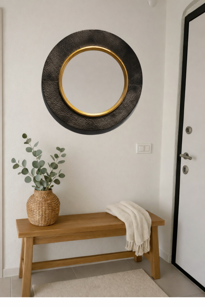 Espejo de Pared Anclaje Negro