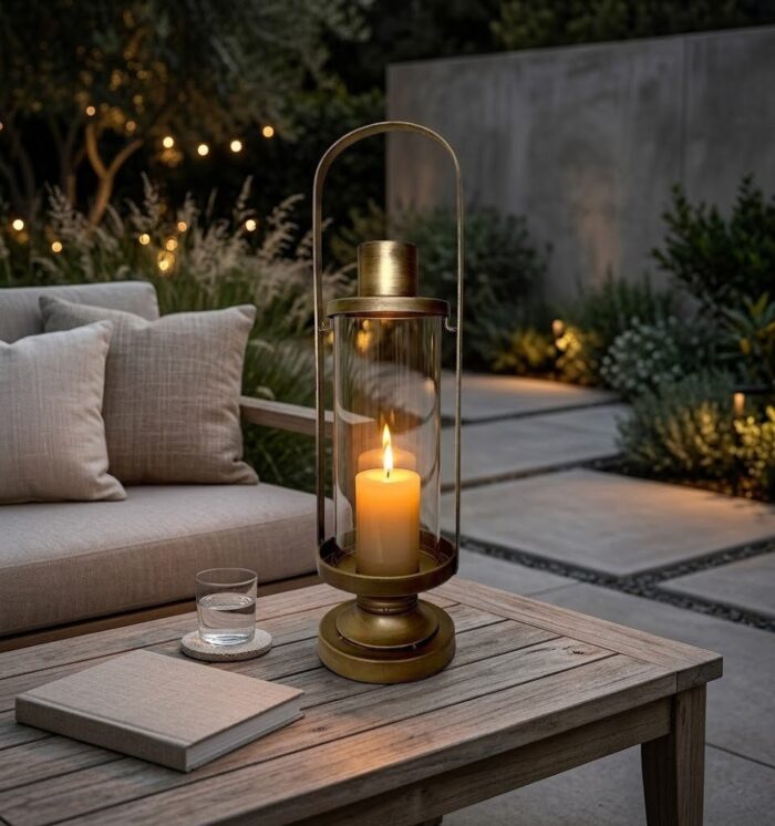 Candelabro Faro Dorado Ch